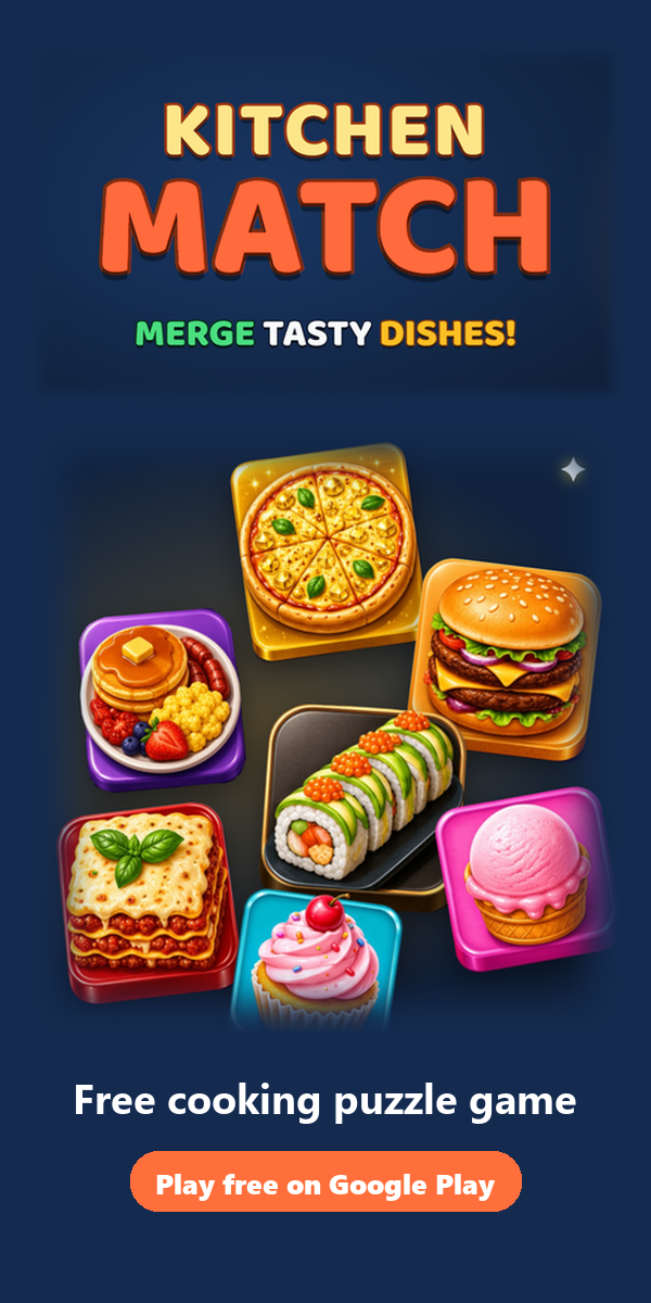 Kitchen Match: Free cooking puzzle game